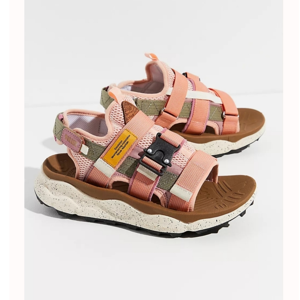 FREE PEOPLE Flower Mountain Spec 9 Pink Sports Sandals Size 8